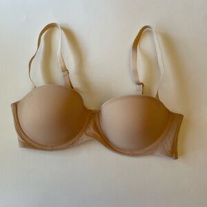 New Lightly Lined Strapless Nude Bra